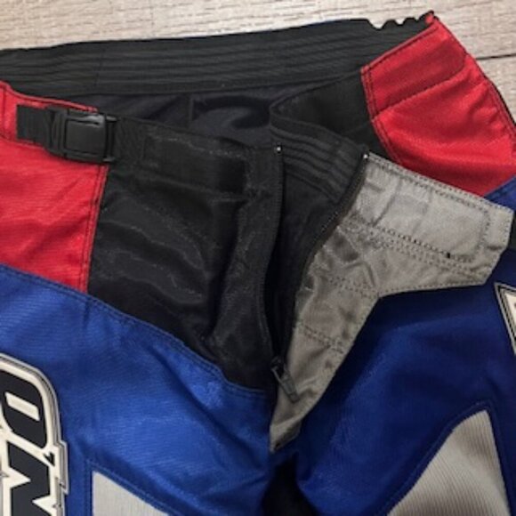 O’Neal Method MX Motorcycle ATV Riding Pants Red & Blue Inner Pads EUC Size  28 - Picture 6 of 12